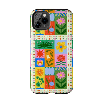 Flower Garden Paradise Tough iPhone Cases