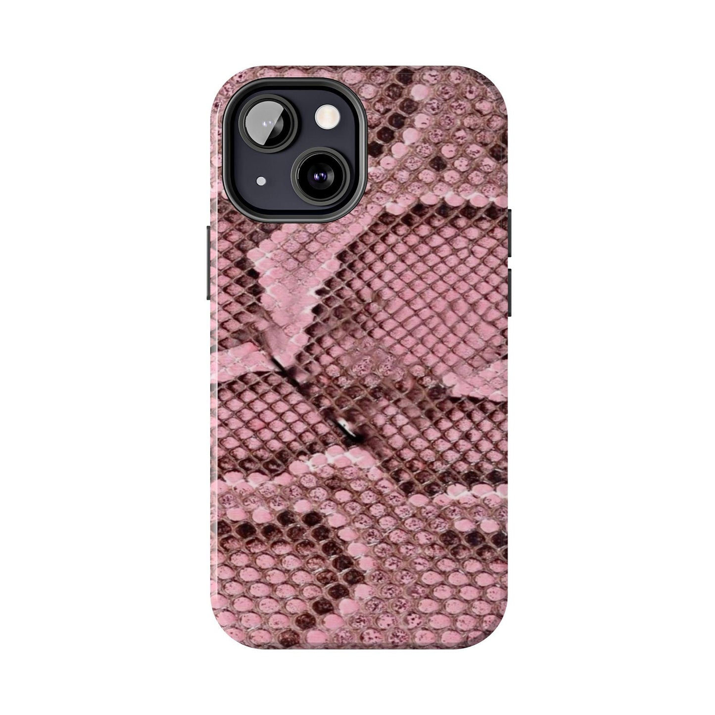 Pink Python Scales Tough iPhone Cases