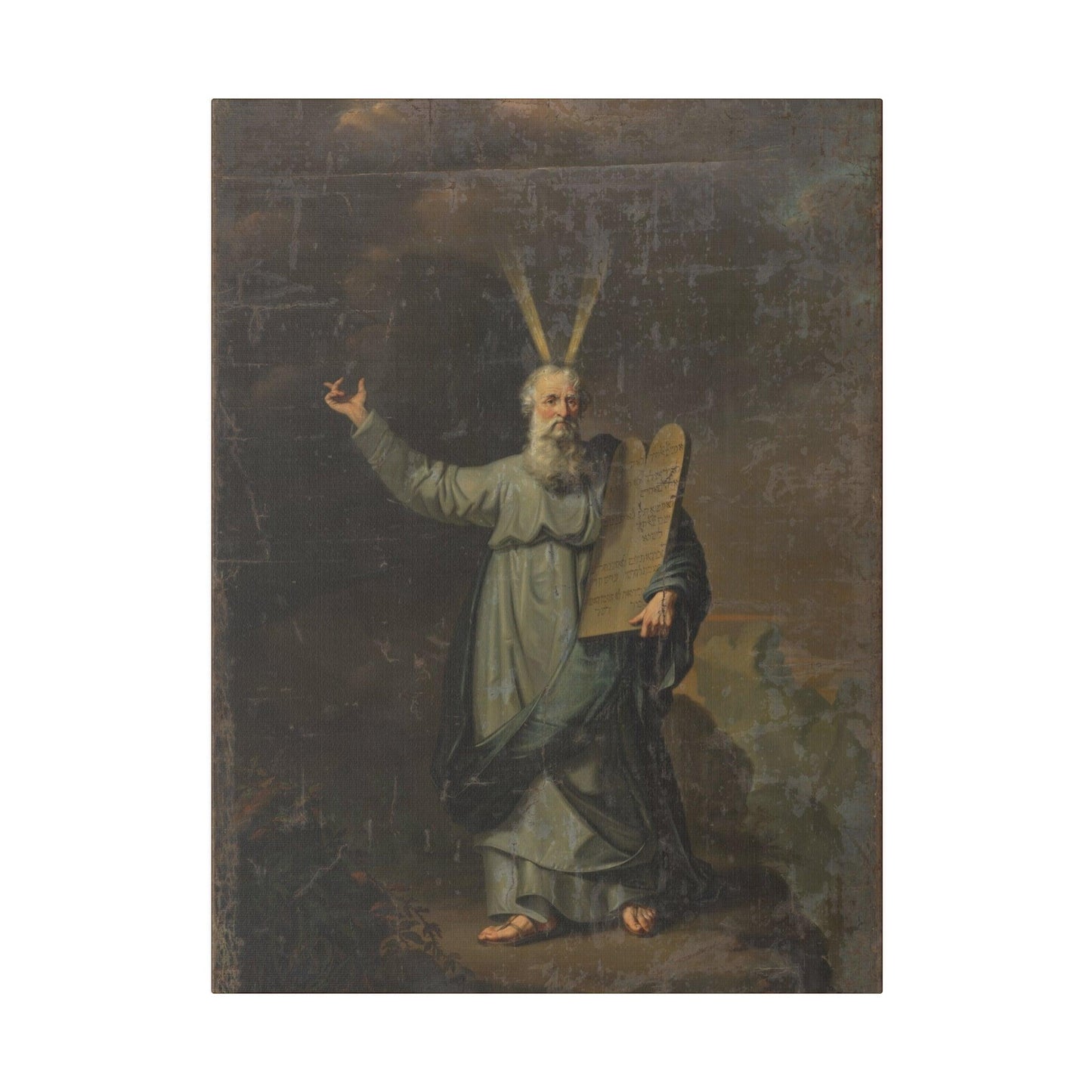 1803 Moses with the Tables of the Law by Pieter Gaal - Matte Canvas, Stretched, 0.75"