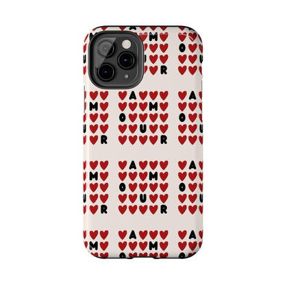 AMOUR Valentines iPhone Cases