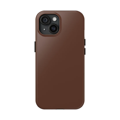 The Basics Coffee Brown iPhone Cases - The Basics Collection