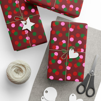 Holiday Confetti Wrapping Paper Roll