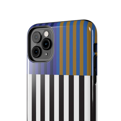 Striped Colorblock Symphony Tough iPhone Cases