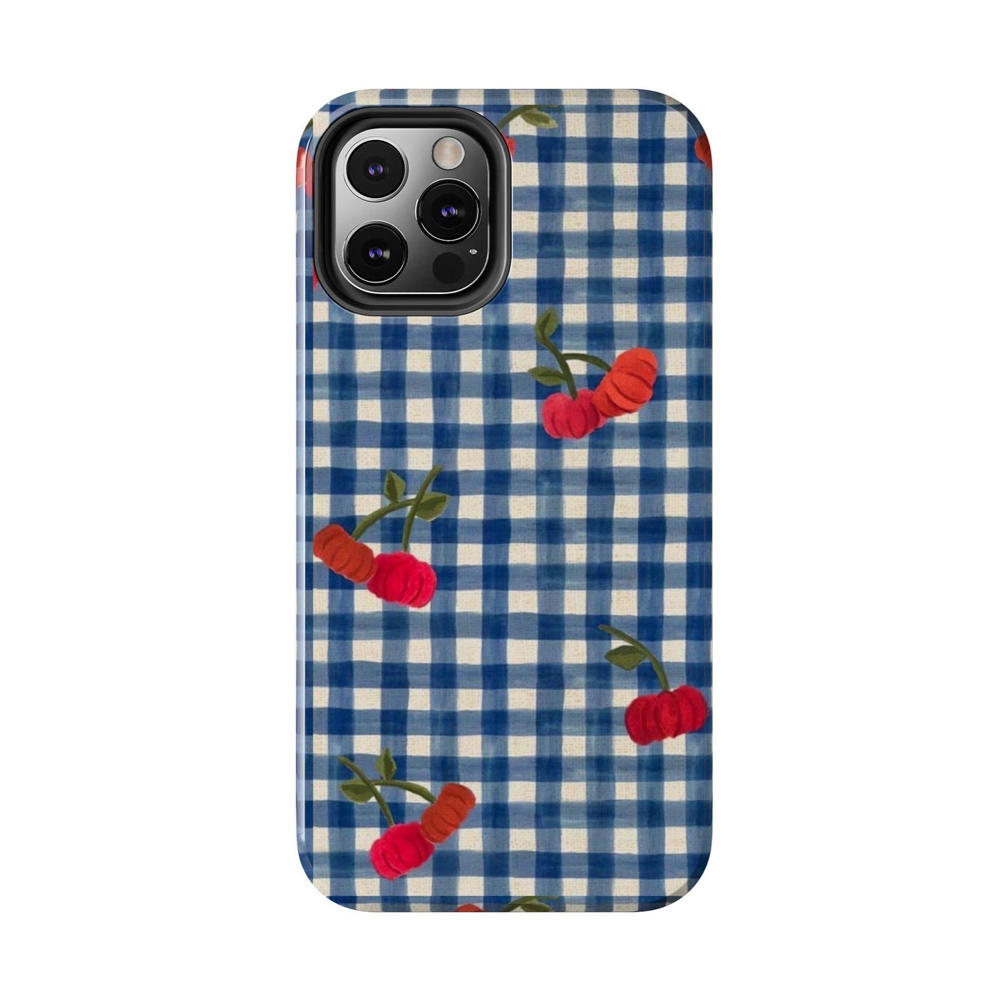 Charming Gingham Tough iPhone Cases