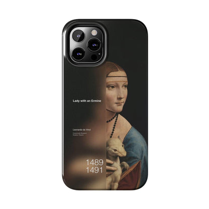 Da Vinci's Ermine Elegance Tough iPhone Cases