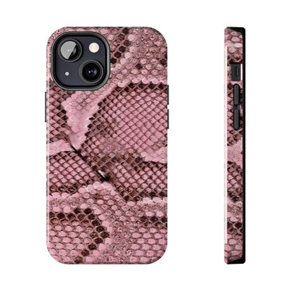 Pink Python Scales Tough iPhone Cases