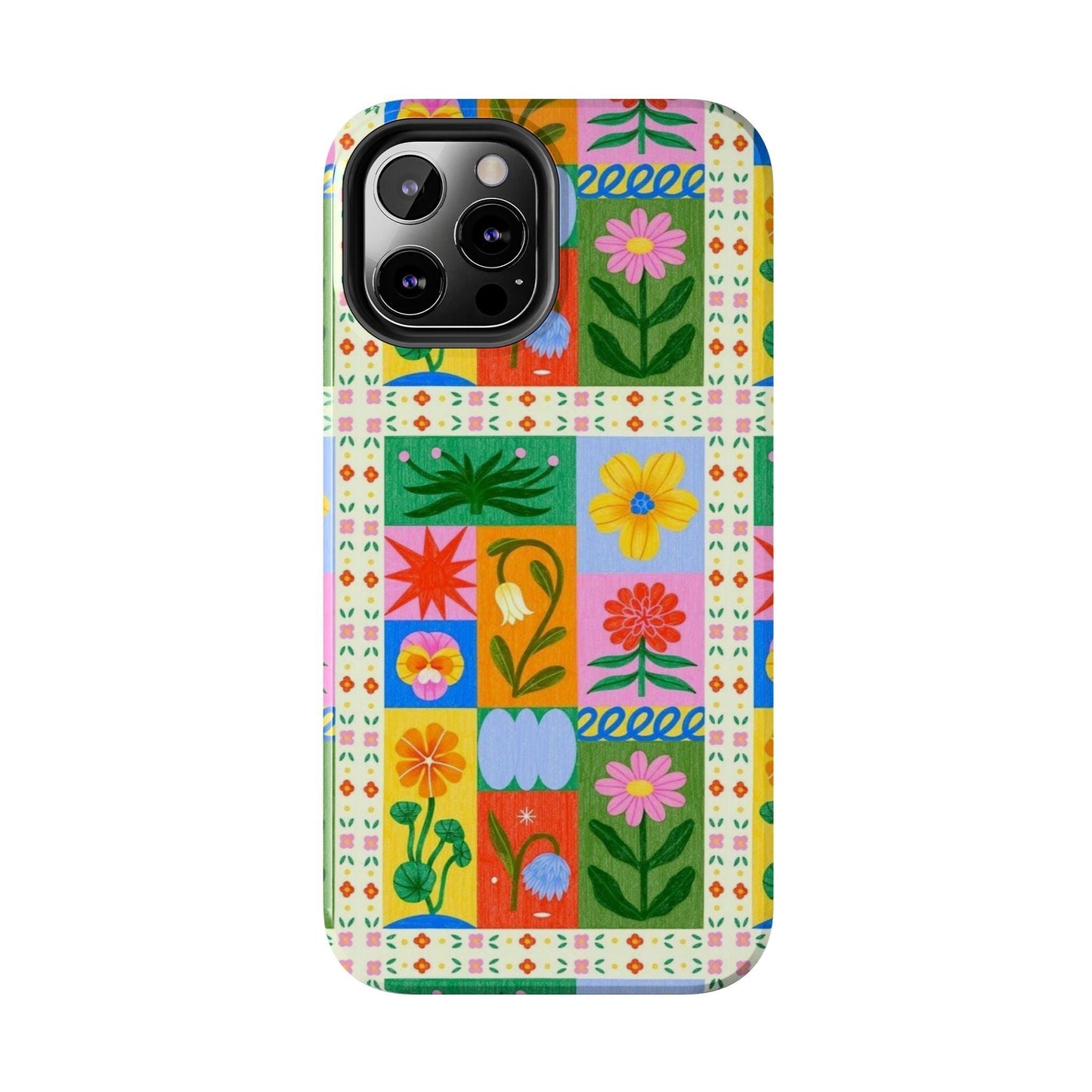 Flower Garden Paradise Tough iPhone Cases