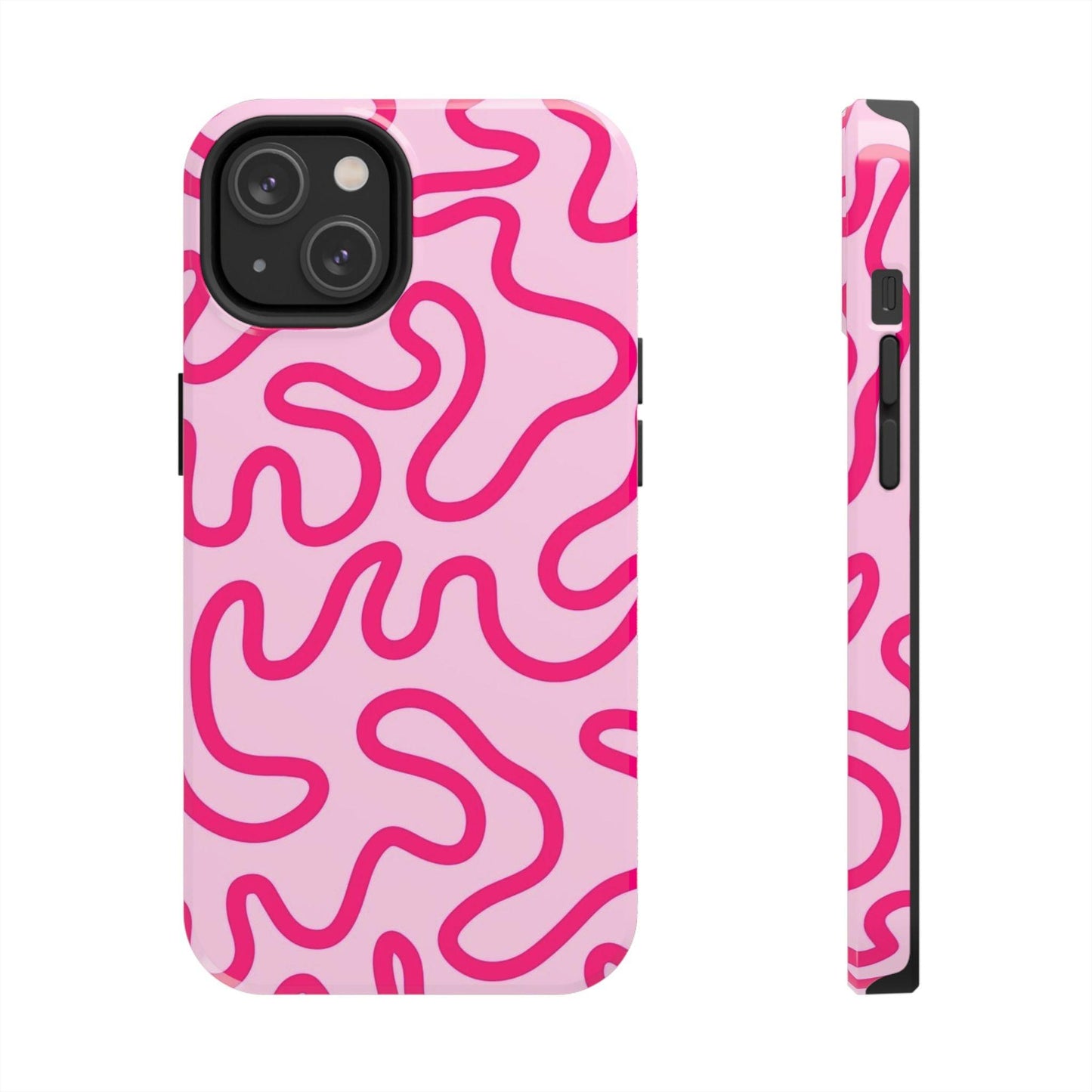 Pink Paradise Swirls Tough iPhone Cases