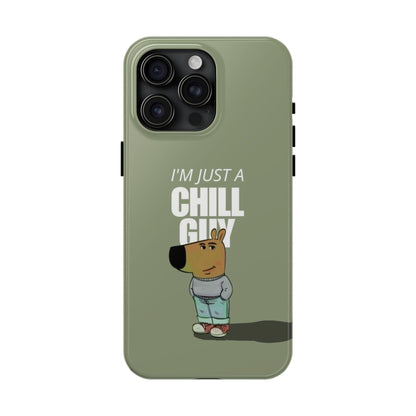 Chill Guy Meme Tough iPhone Cases