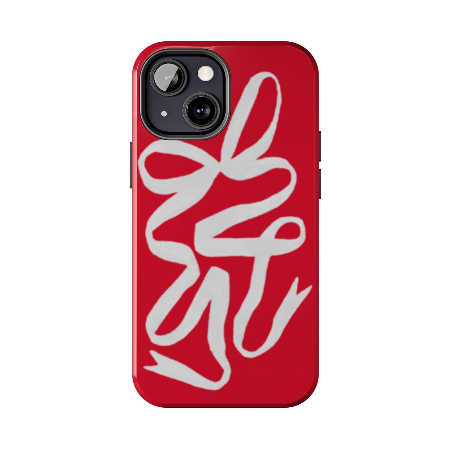 Bow Ribbon Red iPhone Cases