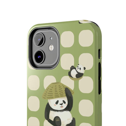 Bamboo Basket Pandas iPhone Cases