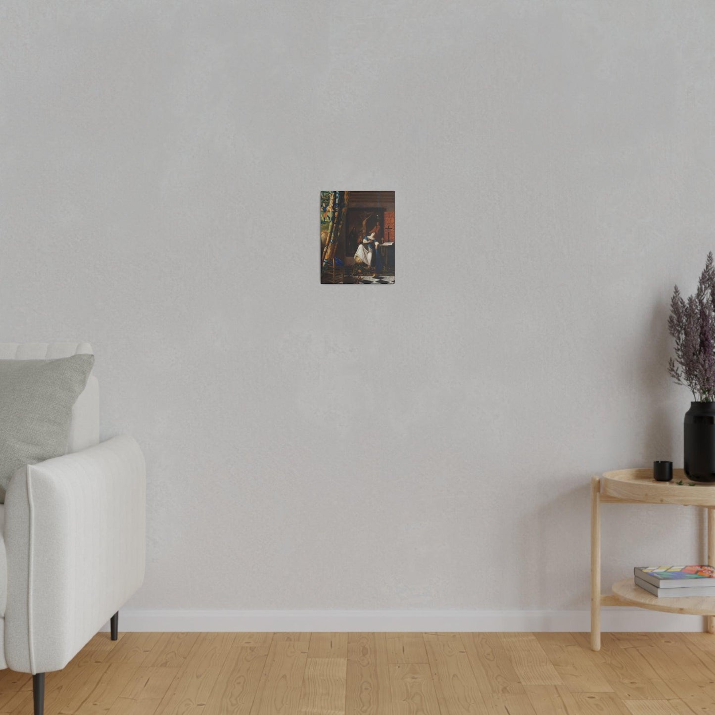 Allegory of the Catholic Faith circa 1670 by Johannes Vermeer on a Matte Canvas Stretched 0.75