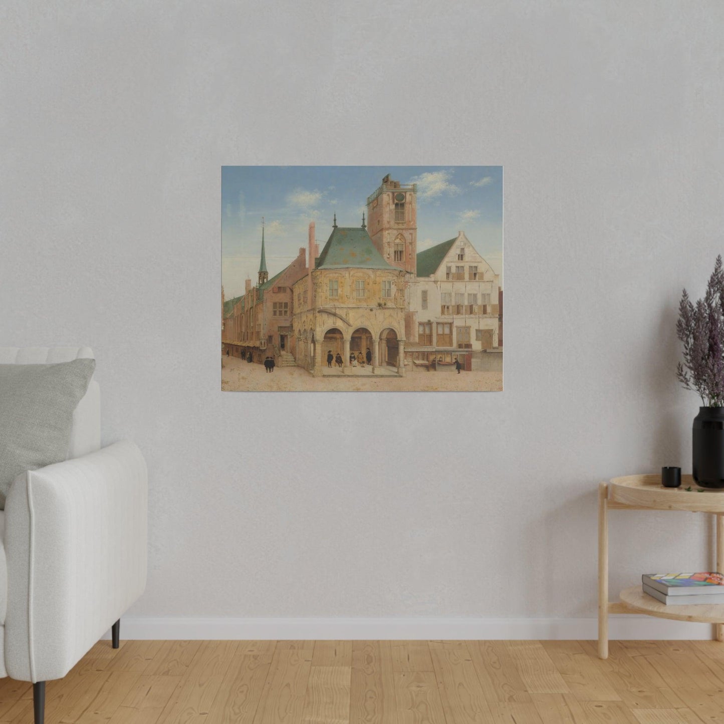 The Old Town Hall of Amsterdam (1657) by Pieter Jansz Saenredam - Matte Canvas, Stretched, 0.75"