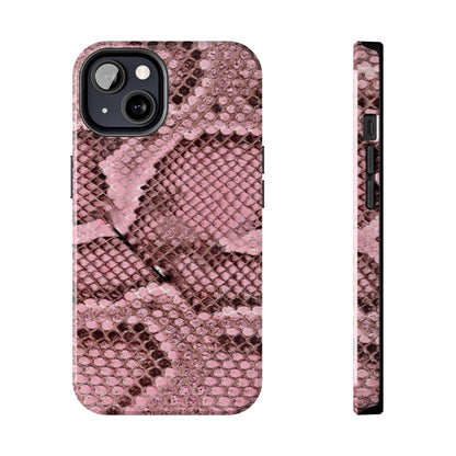 Pink Python Scales Tough iPhone Cases