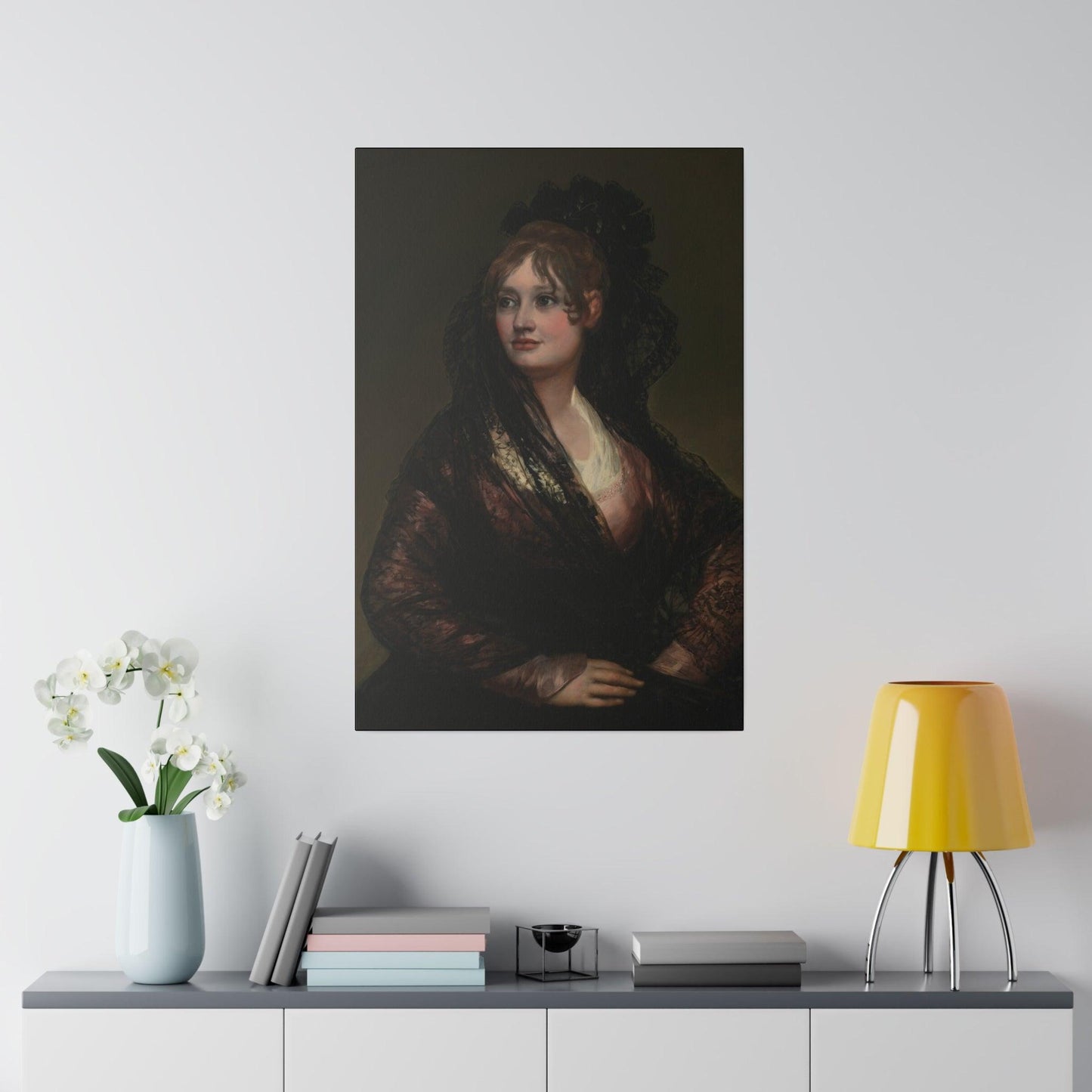 Portrait of Doña Isabel de Porcel by Francisco Goya - Matte Canvas, Stretched, 0.75"