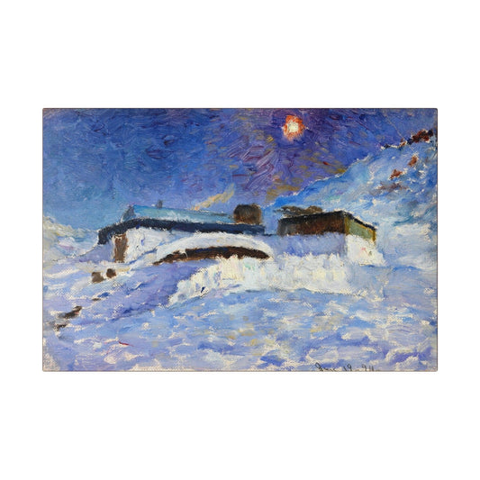 Anniversary Lodge (1894) oil painting art by Frank Wilbert Stokes - Matte Canvas, Stretched, 0.75"