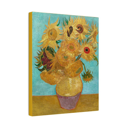 Vincent van Gogh's Vase with Twelve Sunflowers 18881889 famous painting  Matte Canvas Stretched 0.75