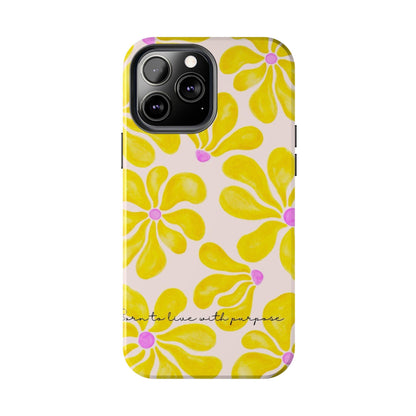 Sunshine Floral Tough iPhone Cases