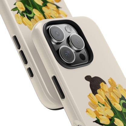 Golden Blooms: Femme Elegance Edition Tough Phone Cases