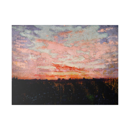 Sunrise or Sunset circa 1905 to 1909 painting by Abbott Handerson Thayer on a  Matte Canvas Stretched 0.75