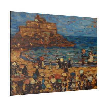 Seascape of St Mâlo by Maurice Brazil Prendergast on a Matte Canvas Stretched 0.75