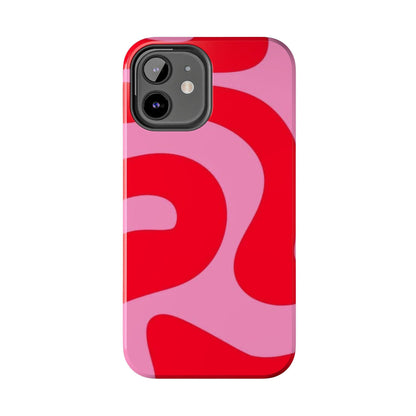 Pop Pink Swirls Tough iPhone Cases