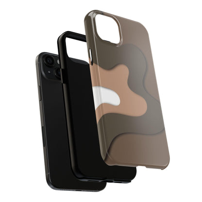 Brown Town Flows Tough iPhone Cases