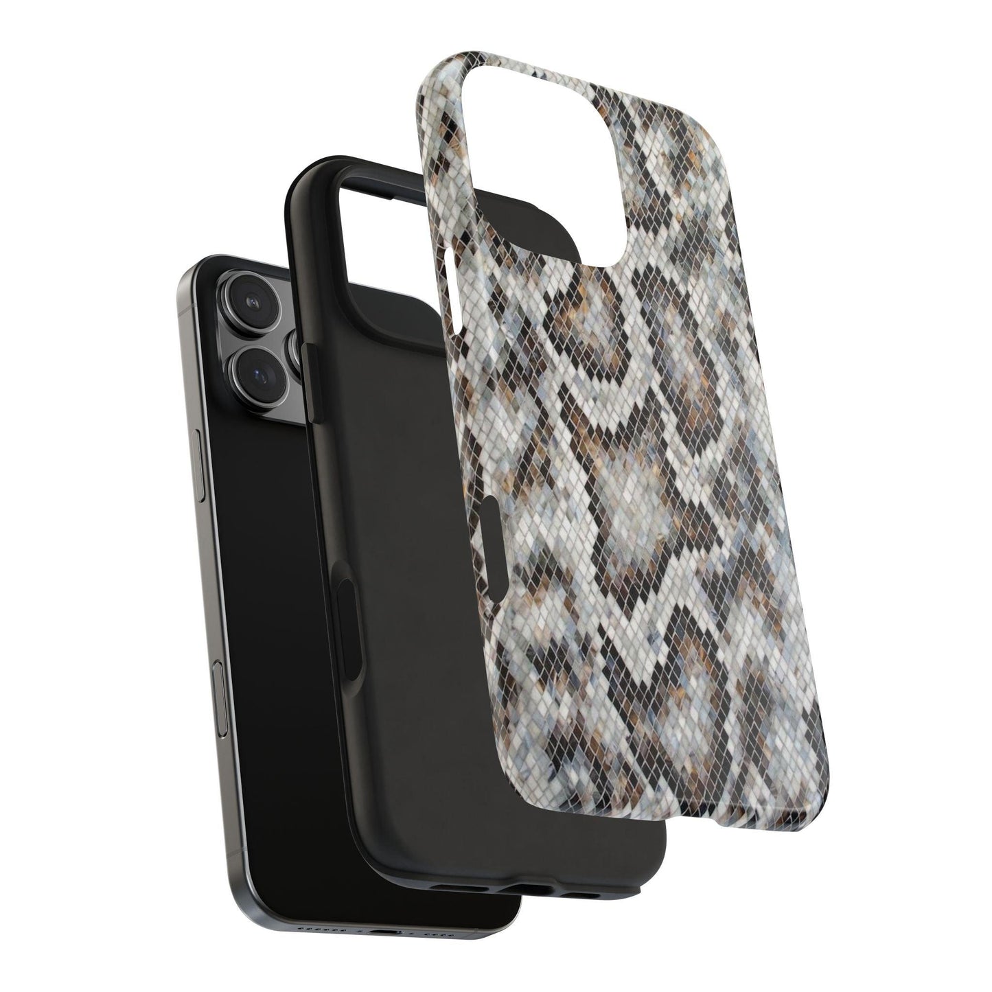 Crawler in Grey Mosaic Tough iPhone Cases