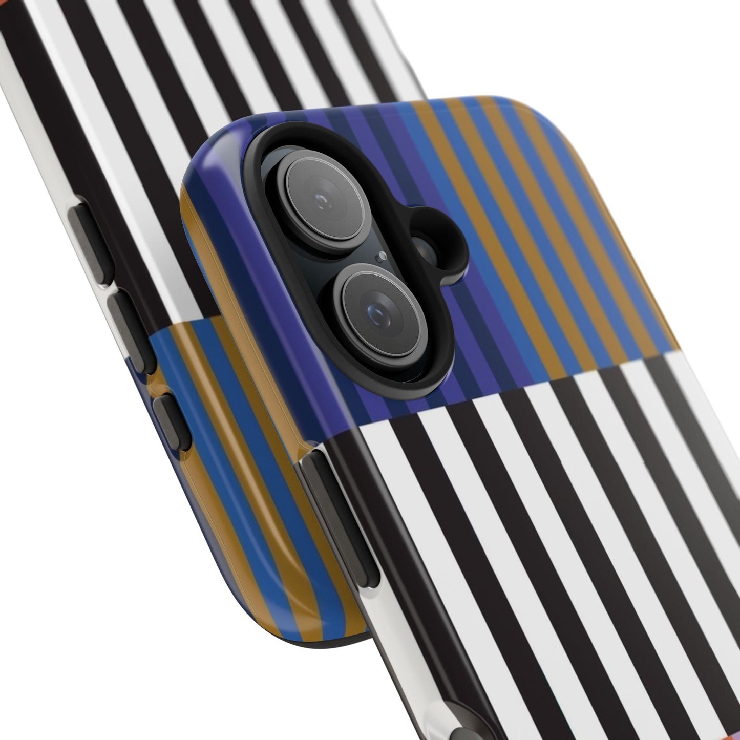 Striped Colorblock Symphony Tough iPhone Cases