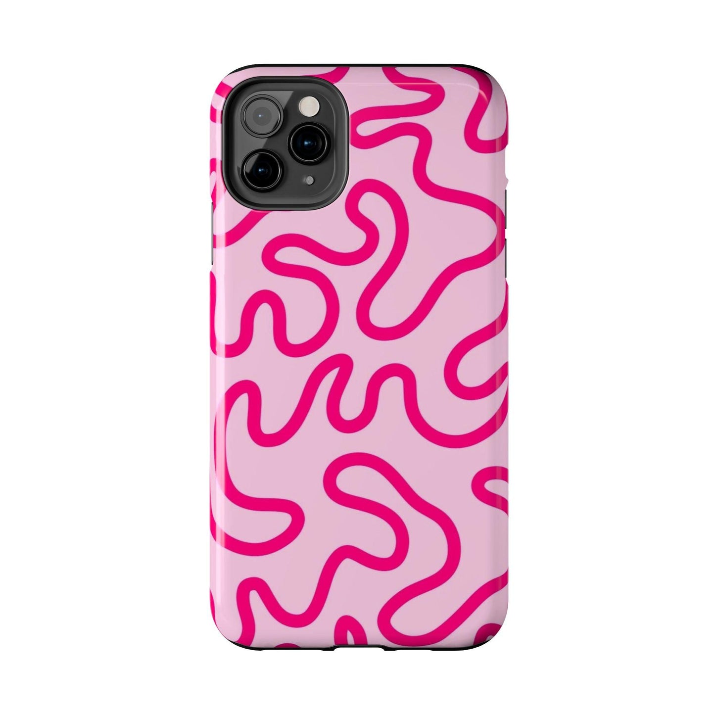 Pink Paradise Swirls Tough iPhone Cases