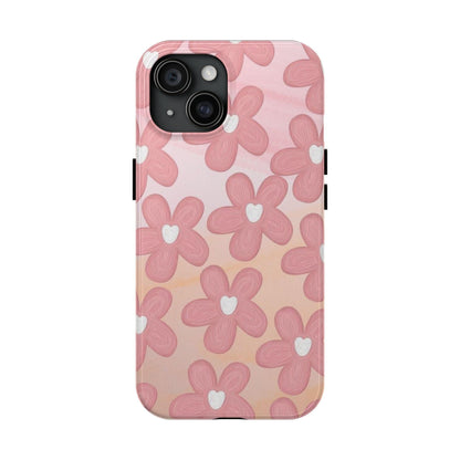 The Floral Hues Tough iPhone Cases