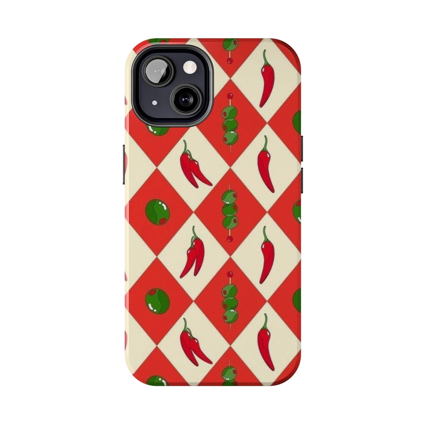 Red Chillies and Olives iPhone Cases