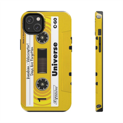 Retro Yellow Cassette Tape iPhone Cases