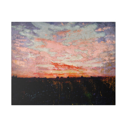 Sunrise or Sunset circa 1905 to 1909 painting by Abbott Handerson Thayer on a  Matte Canvas Stretched 0.75