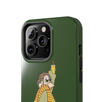 Snack Stroll & Sassy Sips Chic iPhone Cases