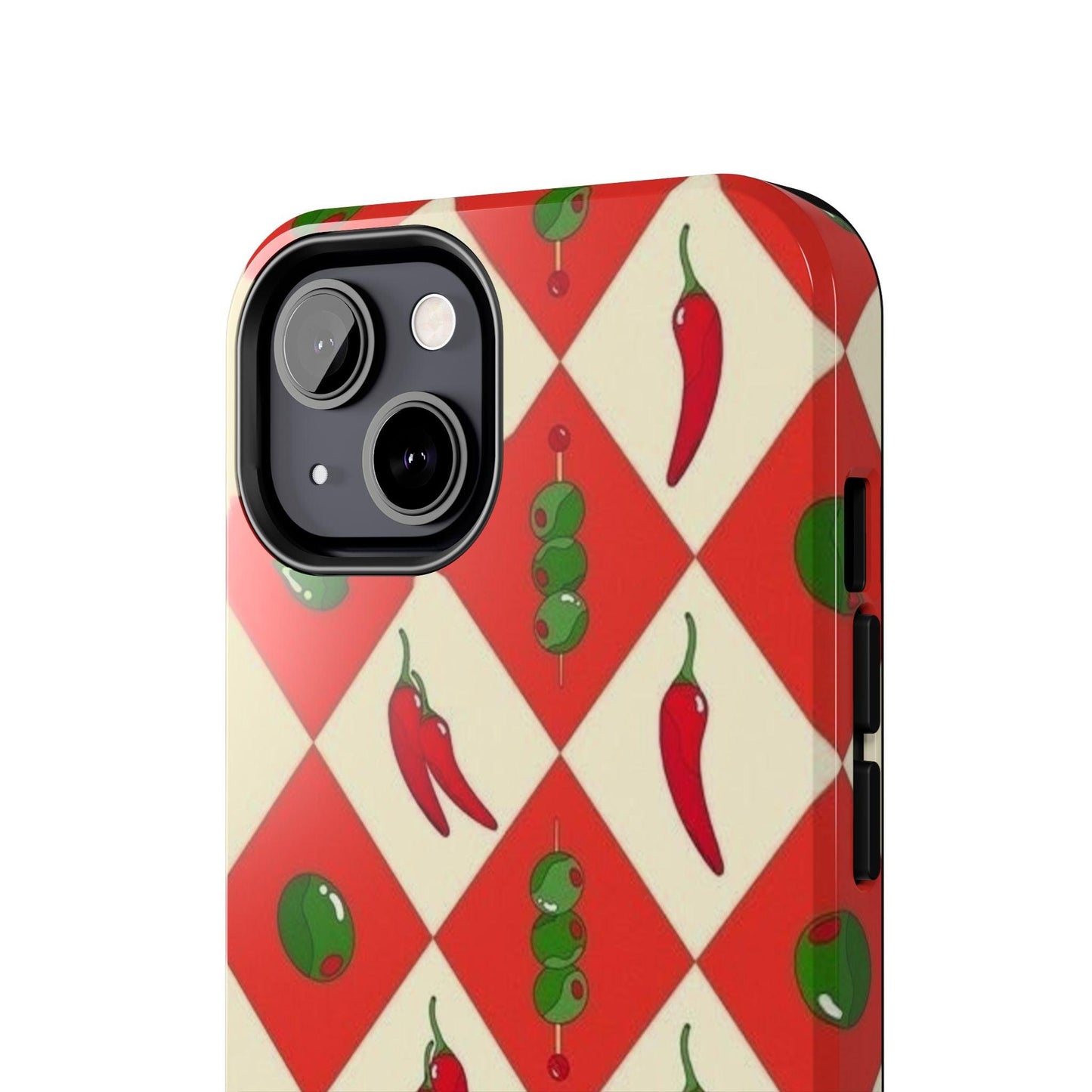 Red Chillies and Olives iPhone Cases