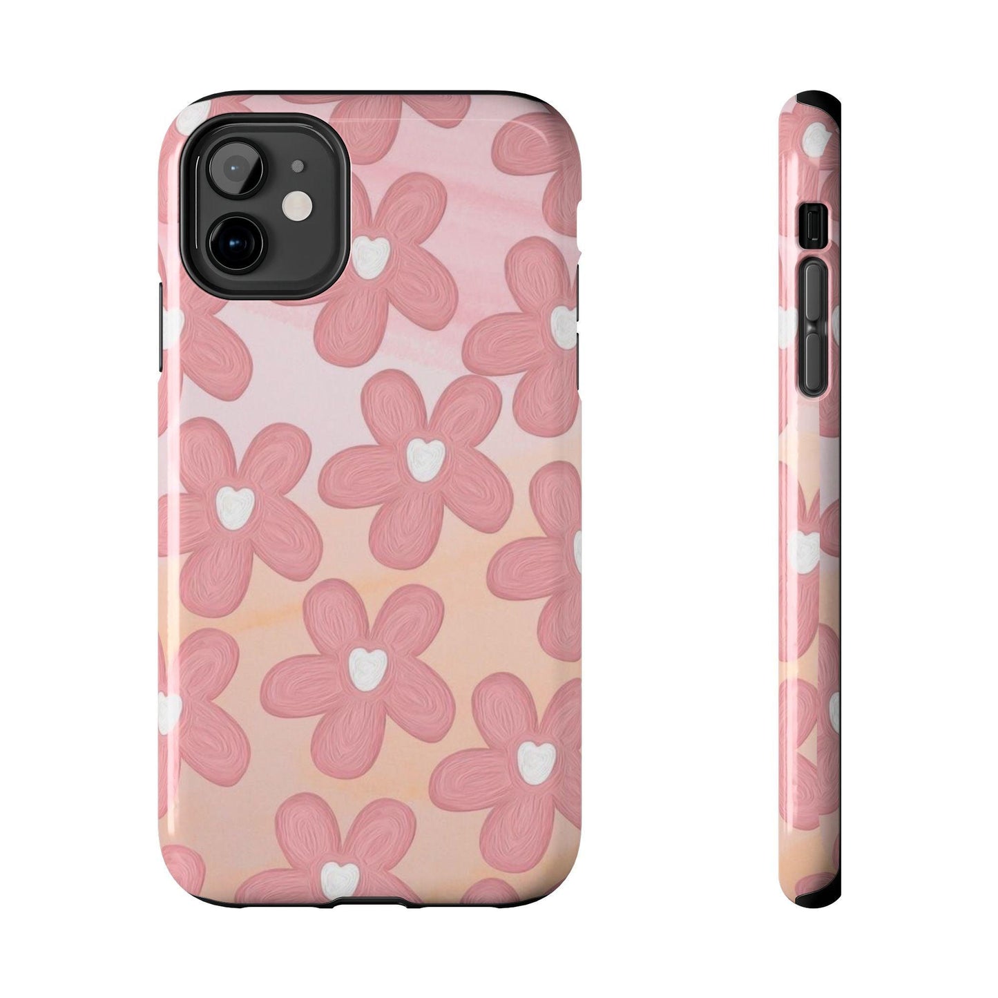 The Floral Hues Tough iPhone Cases