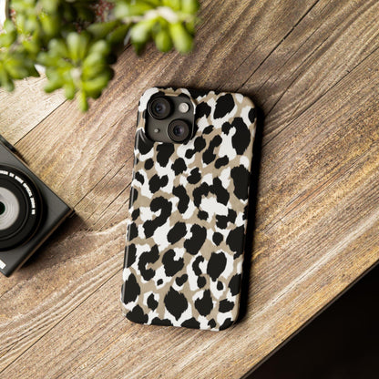 Savanna Noir Spots Slim iPhone Cases