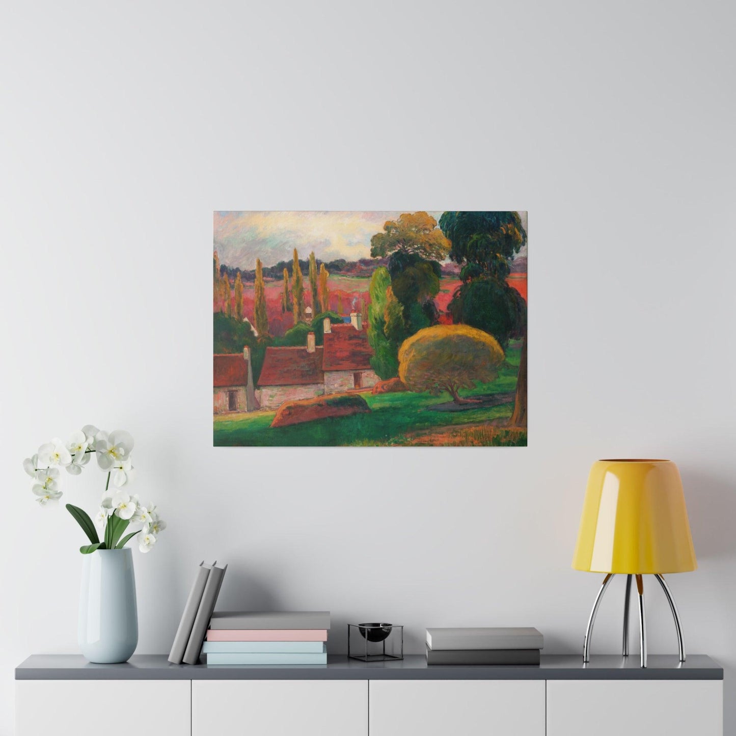 A Farm in Brittany (ca. 1894) by Paul Gauguin - Matte Canvas, Stretched, 0.75"