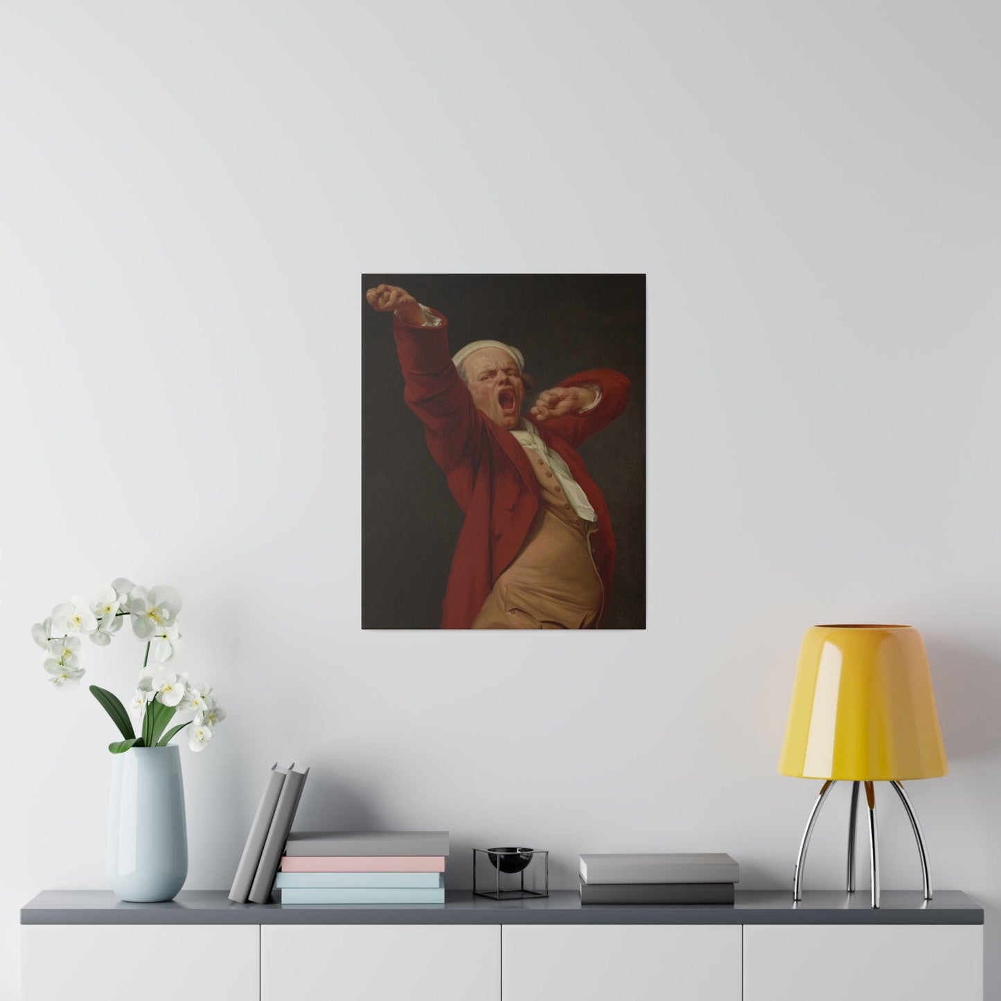 Self-Portrait, Yawning by Joseph Ducreux - Matte Canvas, Stretched, 0.75"