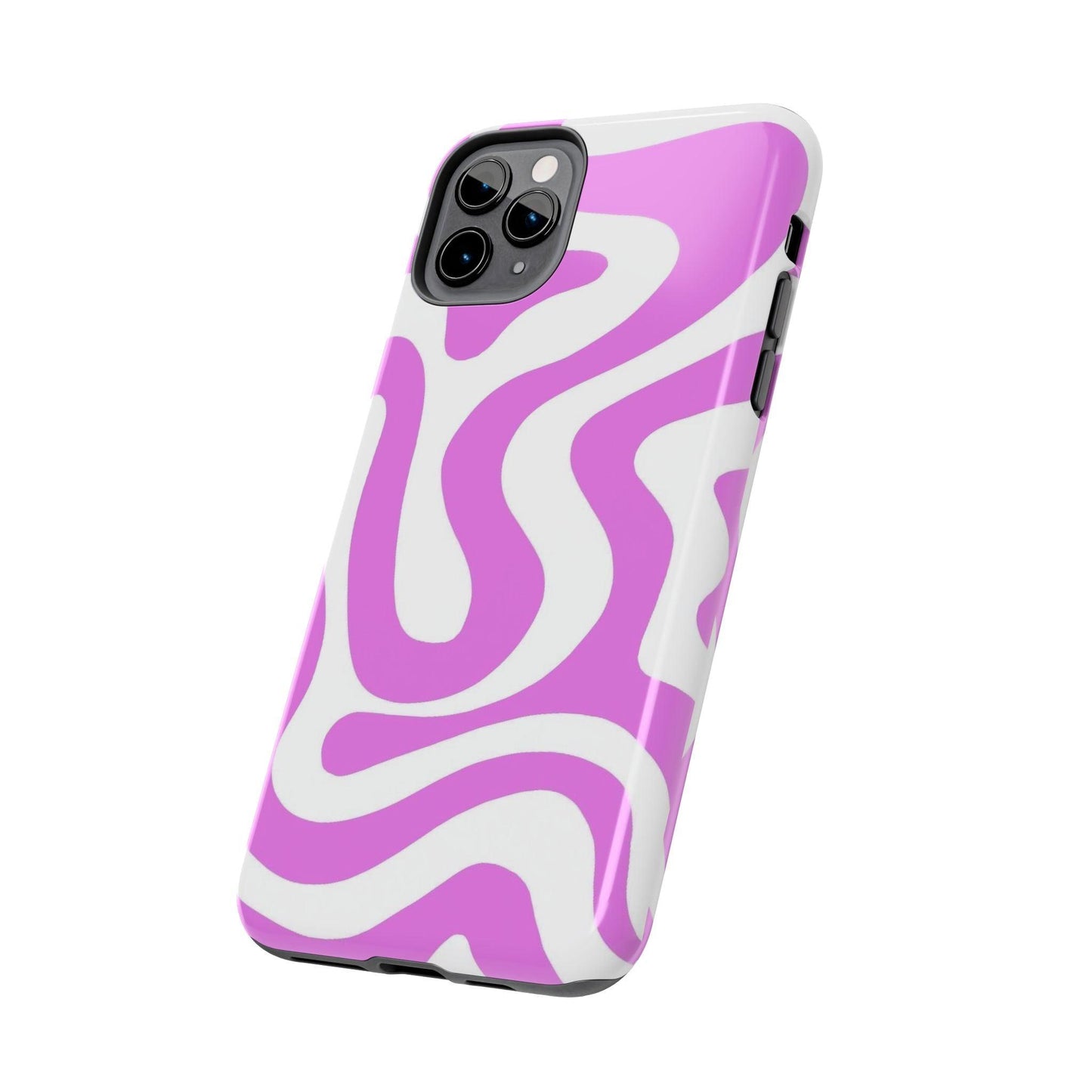 Lilac Swirl Fusion Tough iPhone Cases