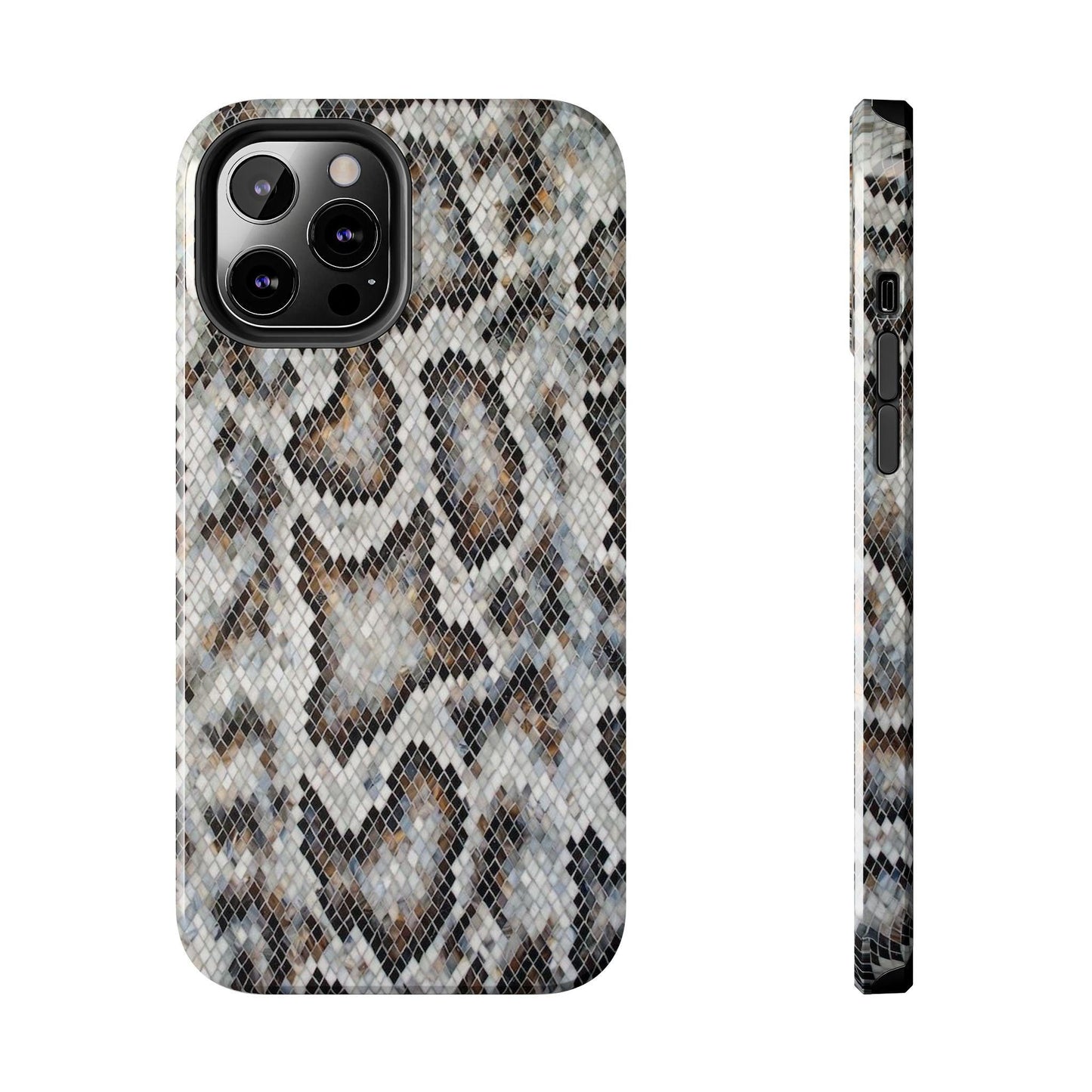 Crawler in Grey Mosaic Tough iPhone Cases