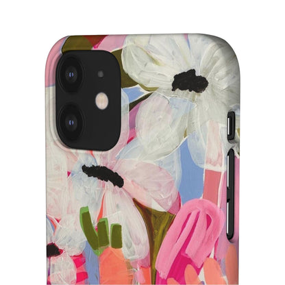 Blossoming Grace Floral Snap iPhone Cases