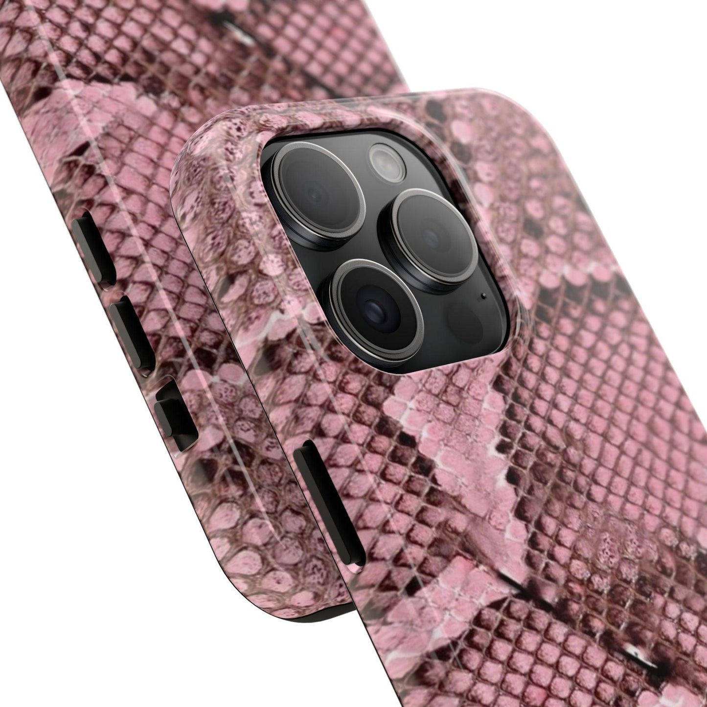 Pink Python Scales Tough iPhone Cases