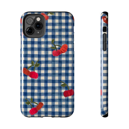 Charming Gingham Tough iPhone Cases