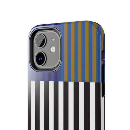 Striped Colorblock Symphony Tough iPhone Cases