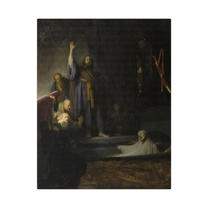 Rembrandt van Rijn's Raising of Lazarus Matte Canvas, Stretched 0.75