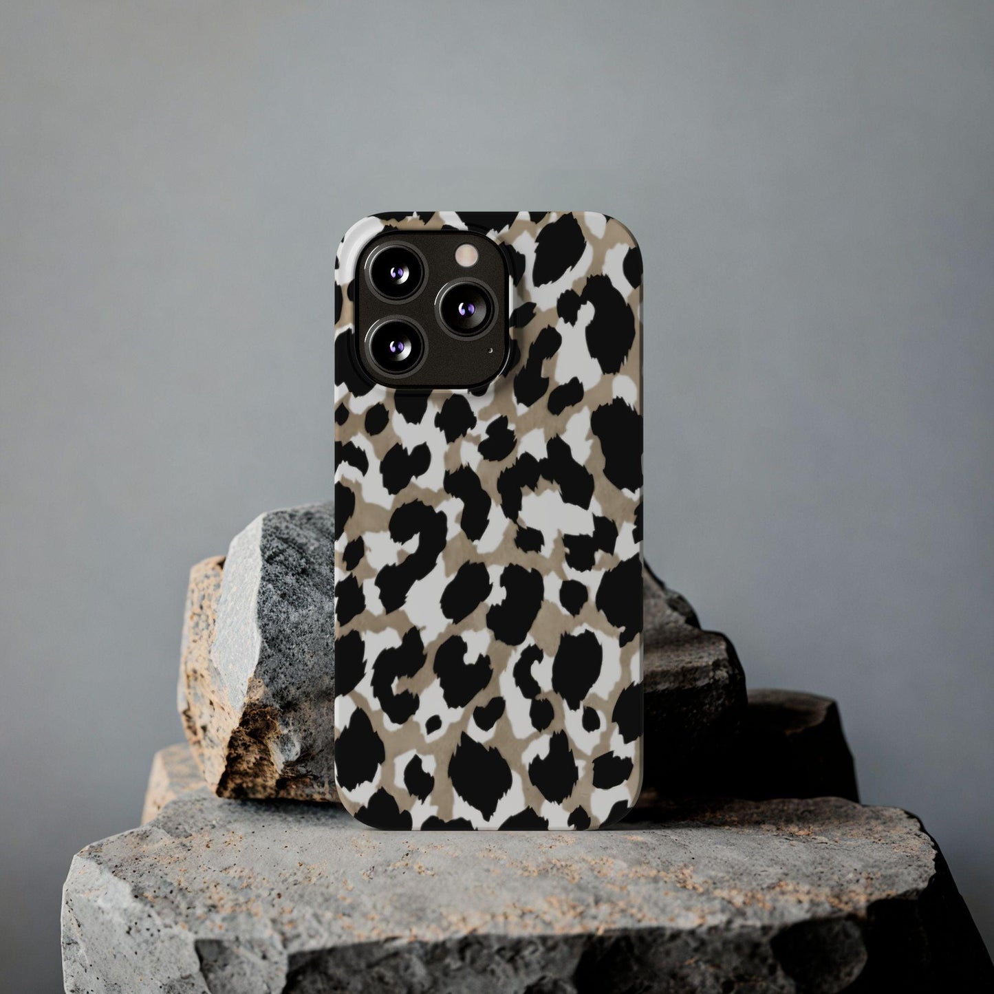 Savanna Noir Spots Slim iPhone Cases