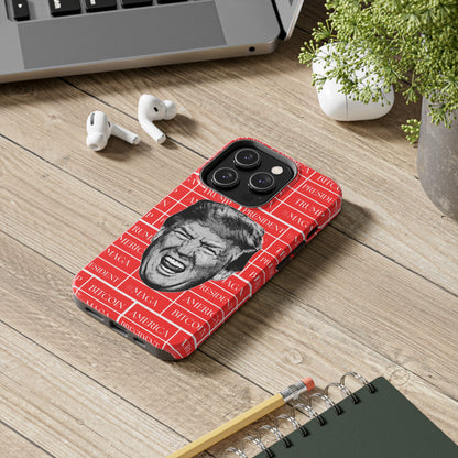 Bold Donald Trump Tough Phone Case - #MAGA & Bitcoin Design