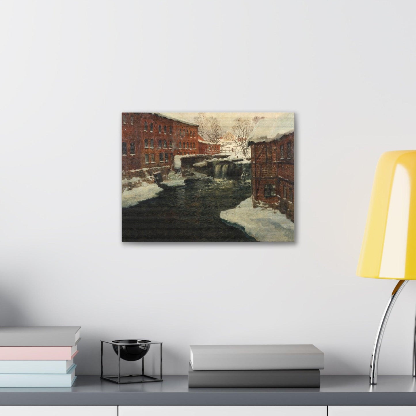 Claude Monet's Mill Scene - Canvas Gallery Wraps